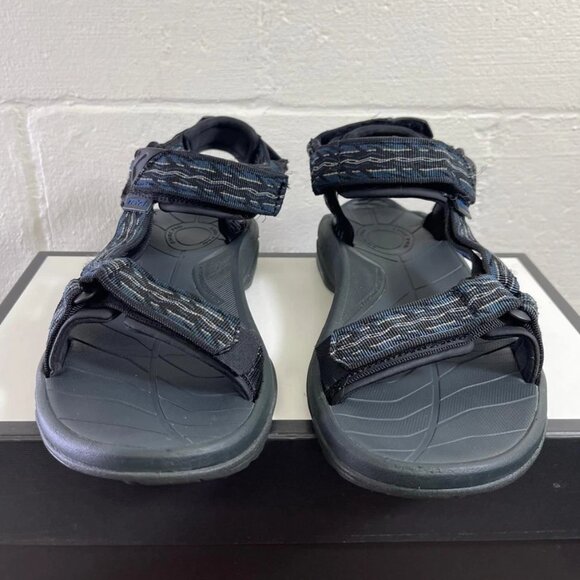 Teva 1001473 Hiking Trail Sports Outdoor Sandals Black Hook & Loop Men's 9 US - Picture 1 of 10